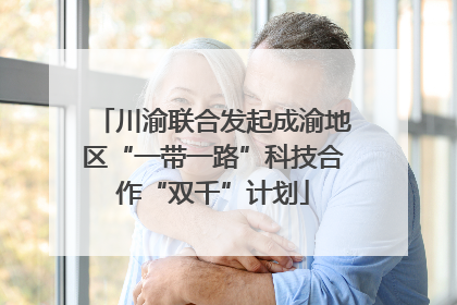 川渝联合发起成渝地区“一带一路”科技合作“双千”计划