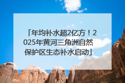 年均补水超2亿方！2025年黄河三角洲自然保护区生态补水启动