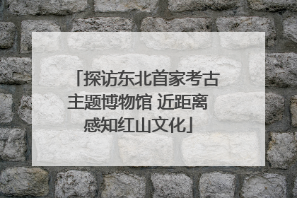 探访东北首家考古主题博物馆 近距离感知红山文化