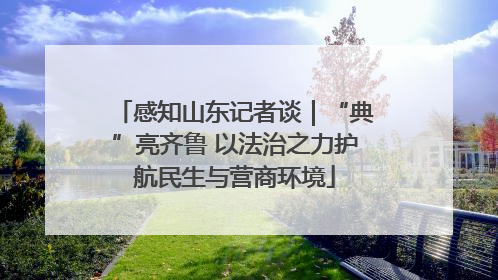 感知山东记者谈｜“典”亮齐鲁 以法治之力护航民生与营商环境