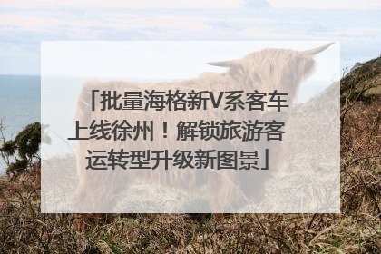 批量海格新V系客车上线徐州！解锁旅游客运转型升级新图景