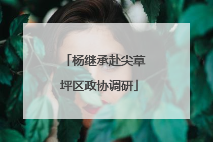 杨继承赴尖草坪区政协调研