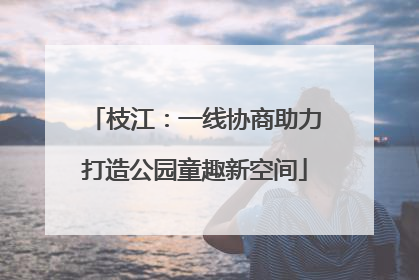 枝江：一线协商助力打造公园童趣新空间