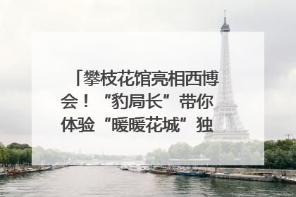 攀枝花馆亮相西博会！“豹局长”带你体验“暖暖花城”独特魅力｜西博视界