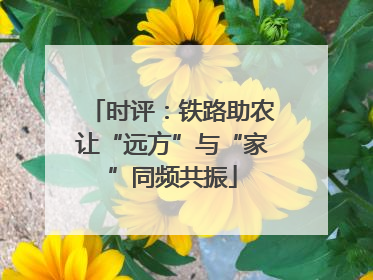 时评：铁路助农让“远方”与“家”同频共振