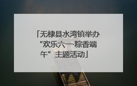无棣县水湾镇举办“欢乐六一·粽香端午”主题活动
