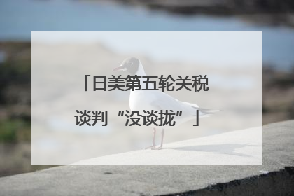 日美第五轮关税谈判“没谈拢”