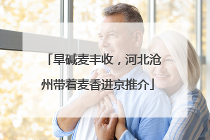 旱碱麦丰收，河北沧州带着麦香进京推介