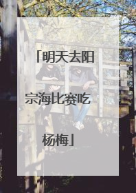 明天去阳宗海比赛吃杨梅