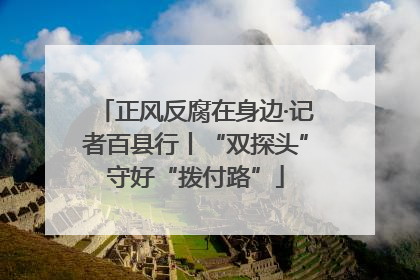 正风反腐在身边·记者百县行丨“双探头”守好“拨付路”