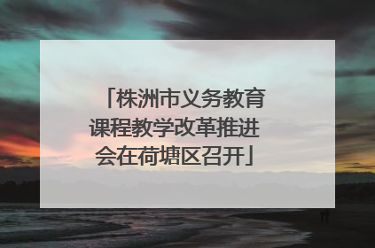 株洲市义务教育课程教学改革推进会在荷塘区召开