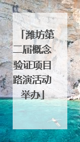潍坊第二届概念验证项目路演活动举办