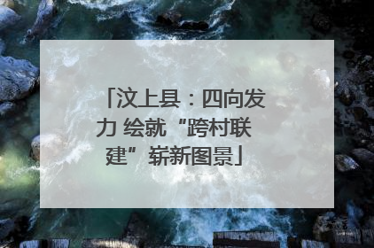 汶上县：四向发力 绘就“跨村联建”崭新图景