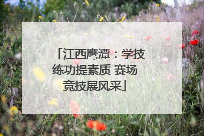 江西鹰潭：学技练功提素质 赛场竞技展风采