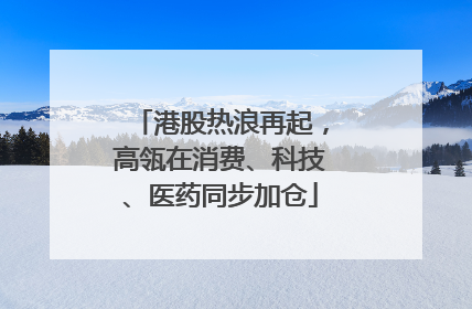 港股热浪再起，高瓴在消费、科技、医药同步加仓