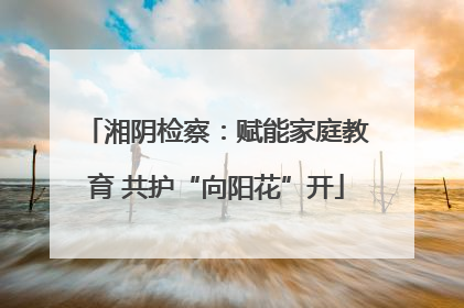 湘阴检察：赋能家庭教育 共护“向阳花”开