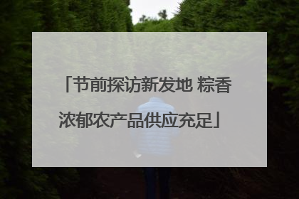 节前探访新发地 粽香浓郁农产品供应充足
