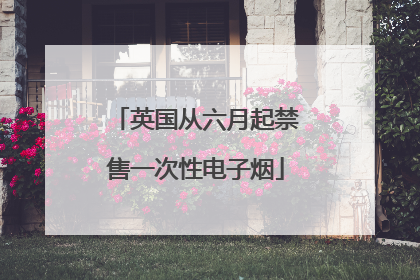 英国从六月起禁售一次性电子烟