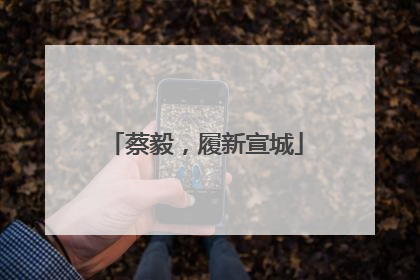 蔡毅，履新宣城