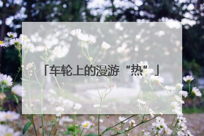 车轮上的漫游“热”