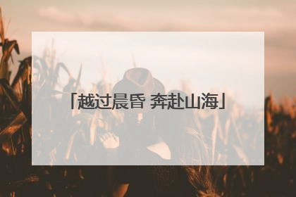 越过晨昏 奔赴山海