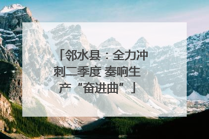 邻水县：全力冲刺二季度 奏响生产“奋进曲”