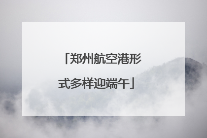 郑州航空港形式多样迎端午
