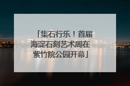 集石行乐！首届海淀石刻艺术周在紫竹院公园开幕
