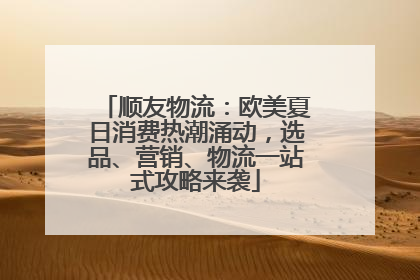 顺友物流：欧美夏日消费热潮涌动，选品、营销、物流一站式攻略来袭