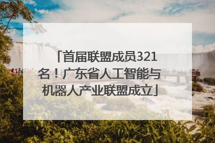 首届联盟成员321名！广东省人工智能与机器人产业联盟成立