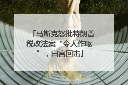 马斯克怒批特朗普税改法案“令人作呕”，白宫回击