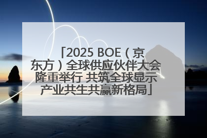 2025 BOE（京东方）全球供应伙伴大会隆重举行 共筑全球显示产业共生共赢新格局