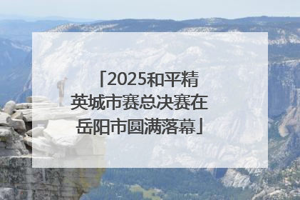 2025和平精英城市赛总决赛在岳阳市圆满落幕