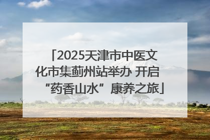 2025天津市中医文化市集蓟州站举办 开启“药香山水”康养之旅