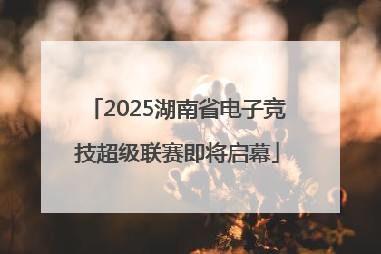 2025湖南省电子竞技超级联赛即将启幕