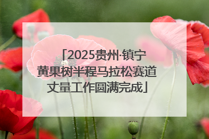 2025贵州·镇宁黄果树半程马拉松赛道丈量工作圆满完成