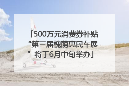 500万元消费券补贴 “第三届槐荫惠民车展”将于6月中旬举办