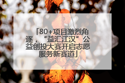 80+项目激烈角逐，“益汇江汉”公益创投大赛开启志愿服务新赛道