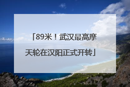 89米！武汉最高摩天轮在汉阳正式开转