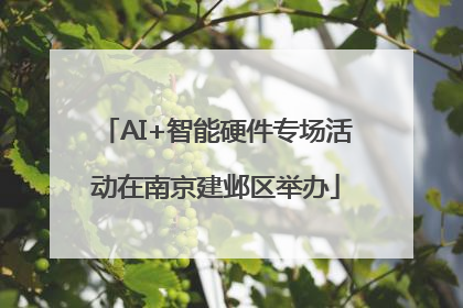 AI+智能硬件专场活动在南京建邺区举办